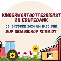 Erntedank feiern auf dem Bauernhof