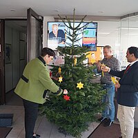 Weihnachts-Wunschbaum im Rathaus Ransbach-Baumbach